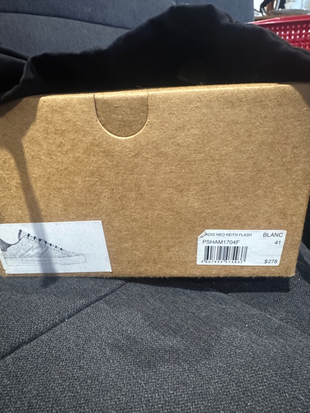 Zadig & Voltaire White Snake-Texture Sneakers with Black Laces - Picture 6 of 6